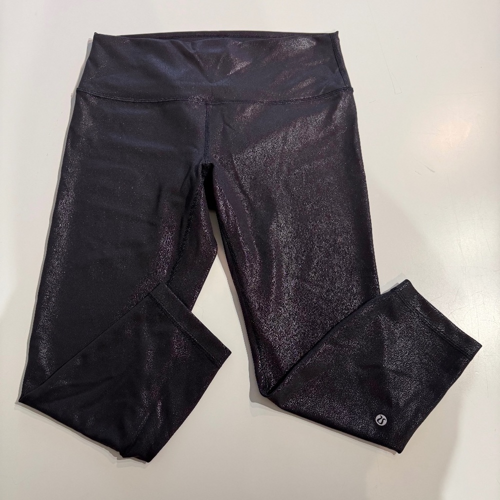 Lululemon Faux Leather Capri Leggings
